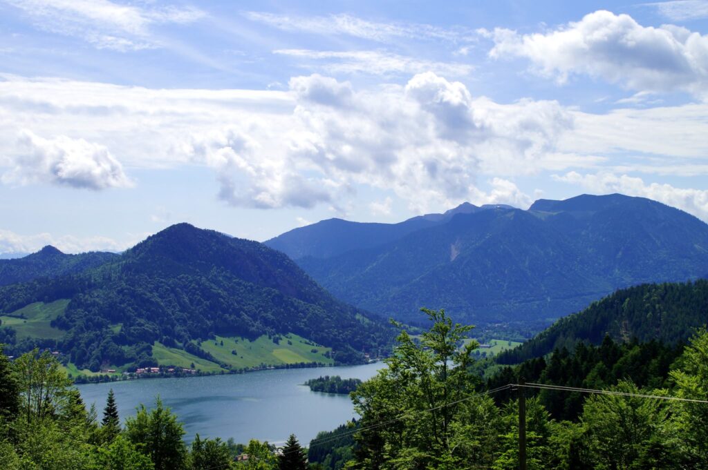 Aussicht von der Hochzeitslocation in Bayern