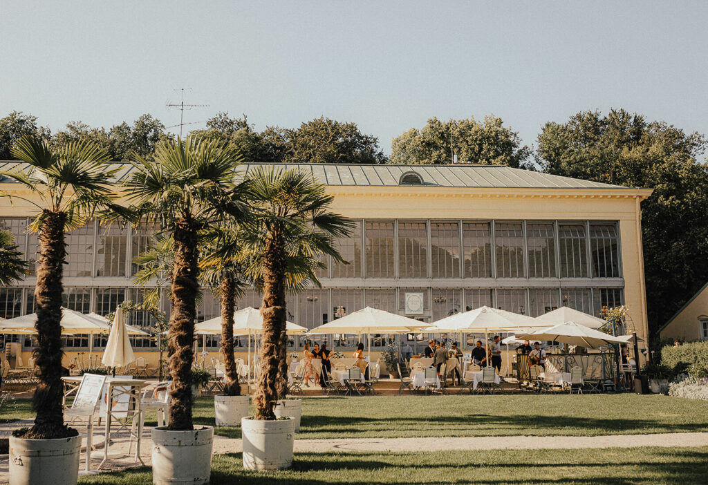 Hochzeitslocation Schlosscafe im Palmenhaus aussenansicht
